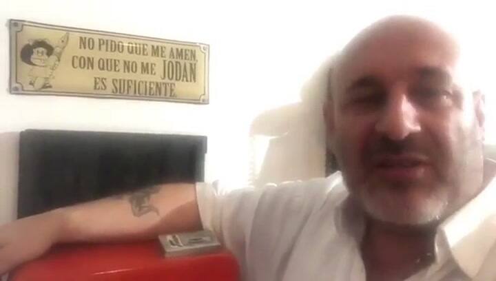 El ataque de Santiago Cúneo a Patricia Bullrich tras enterarse de la denuncia - Fuente: Twitter