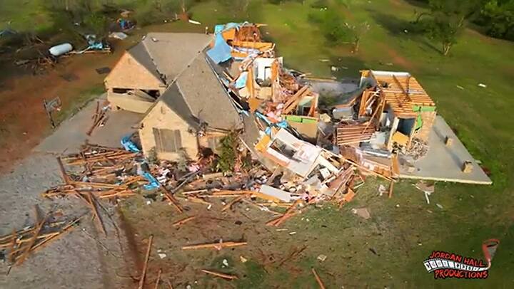 Así quedó Cole, Oklahoma, tras el tornado