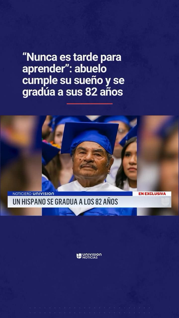 La historia de Rafael Aguirre, el migrante mexicano que se graduó de la universidad a los 83 años