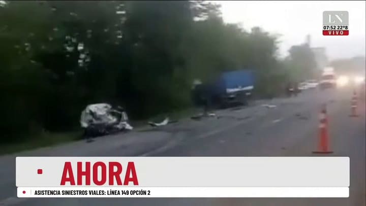 Fuerte choque frontal en ruta 3: un muerto