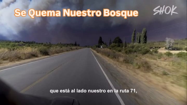 El segundo video que subió Bordonaba con los incendios de la Patagonia