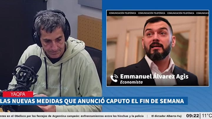 Álvarez Agis analizó las medidas de Caputo de intervenir en el mercado