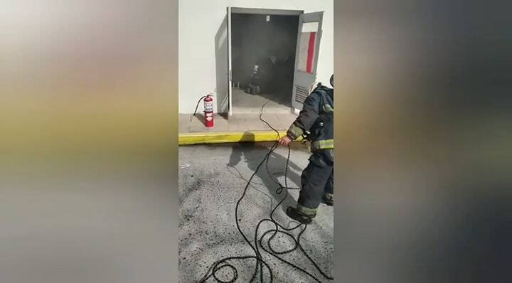 Se incendió el subsuelo del Hospital Militar