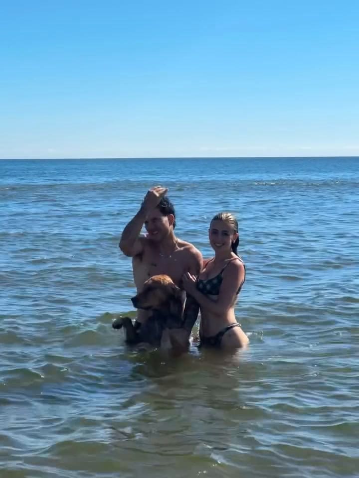 Morena Beltrán y Lucas Blondel disfrutaron de las playas de Uruguay