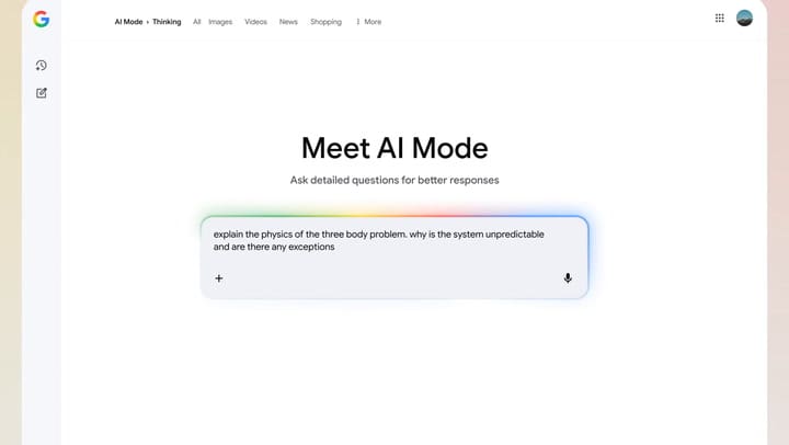 Las búsquedas mejoradas con el Modo IA de Google que llega con Gemini 3