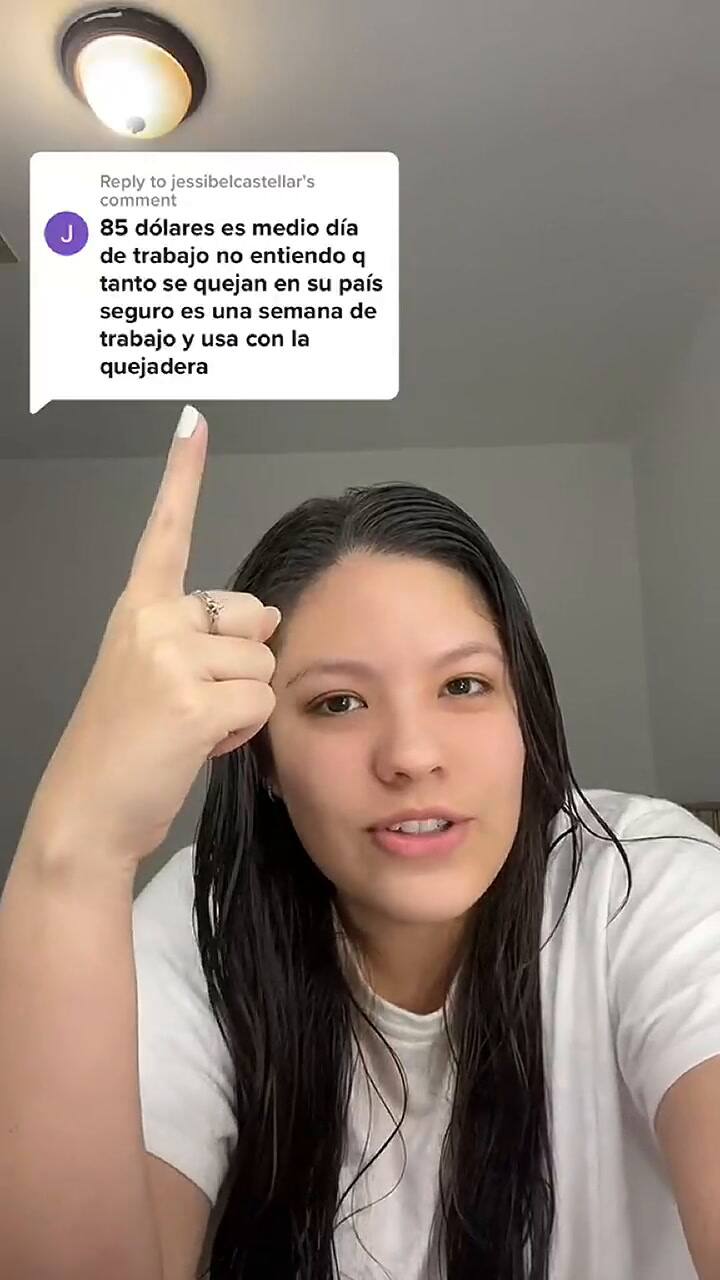 La tiktoker respondió a uno de sus seguidores que EE.UU. no es como lo imaginan