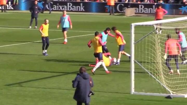 La primera obra de arte de Messi en 2017