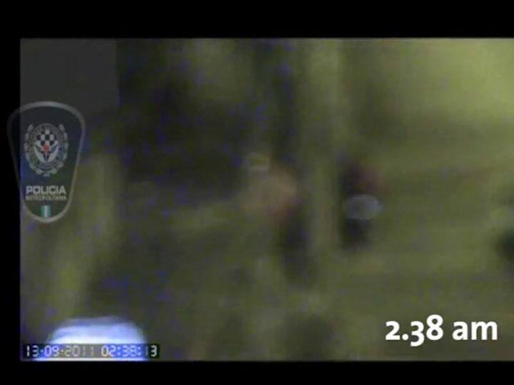 Los momentos previos al accidente (Gentileza Policía Metropolitana)