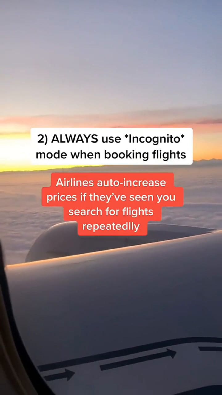 Tiktoker y viajero comparte cuándo se pueden conseguir los vuelos más baratos