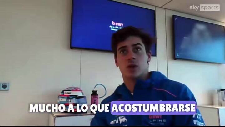 Franco Colapinto con Sky Sports