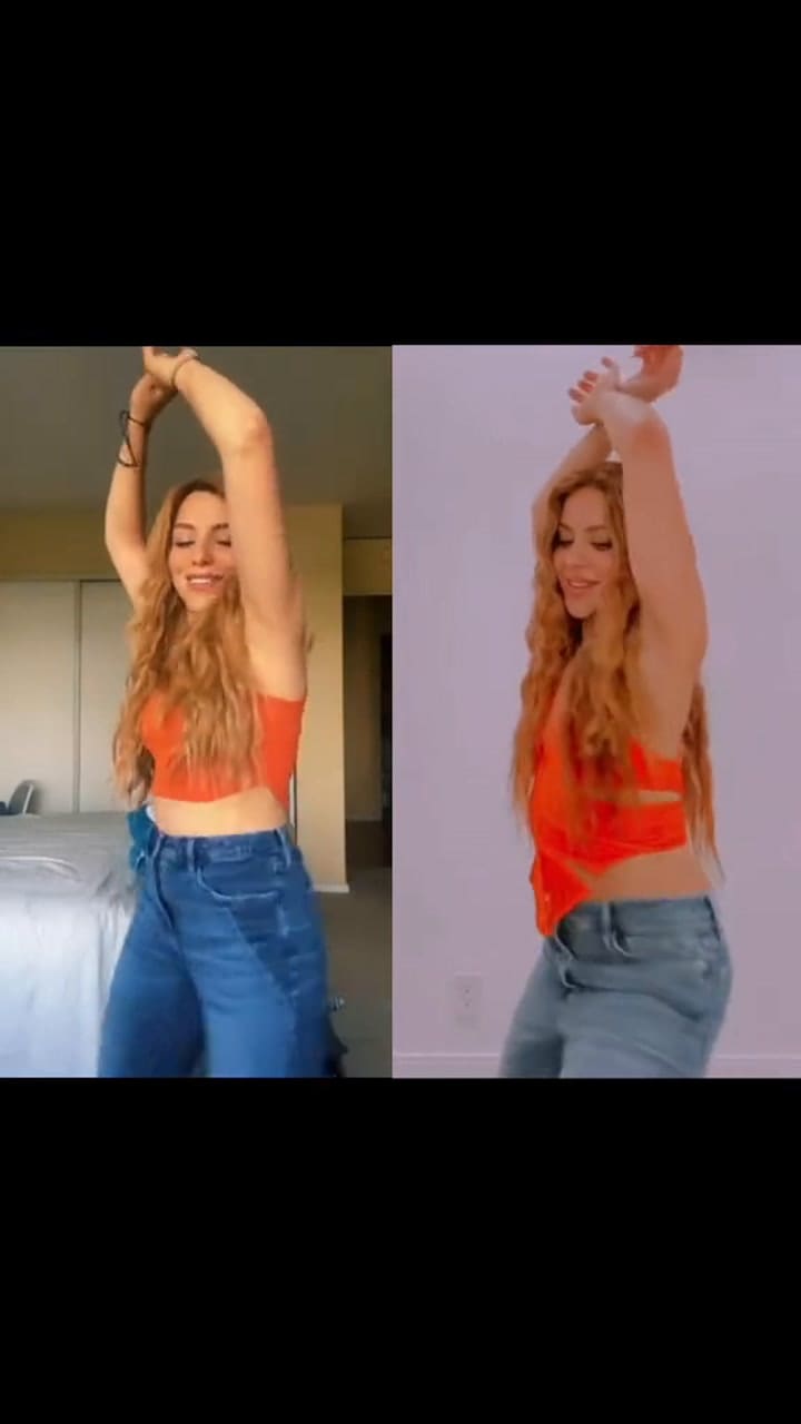 Lorena es la doble de Shakira