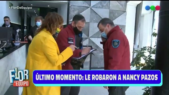 Nancy Pazos sufrió un robo antes de entrar al estudio de Flor de Equipo - Fuente: Twitter @Telefe