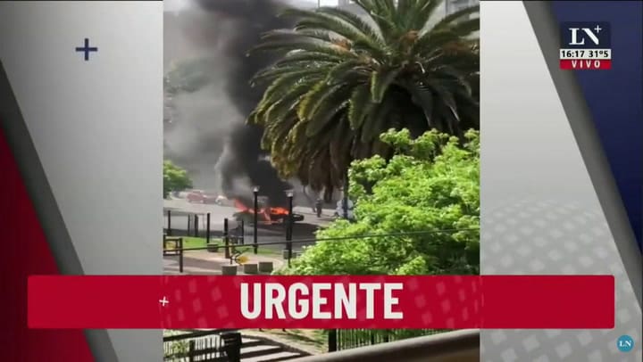 Explosión de taxi en Recoleta