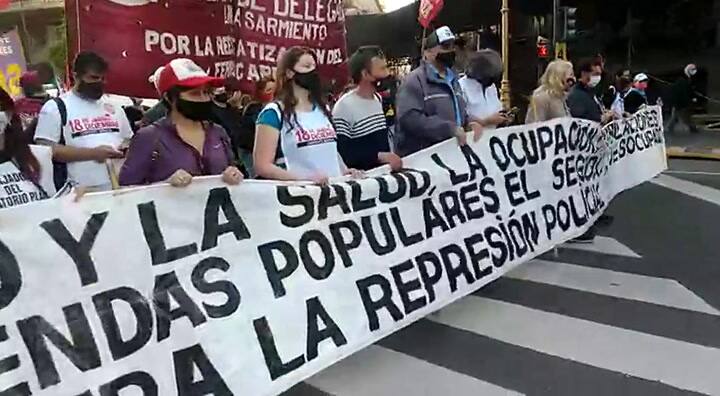 Organizaciones sociales que encabezan las tomas de tierra - Crédito: Fabián Marelli