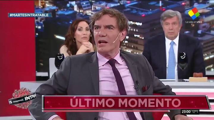 Darío Lopérfido en el círculo rojo intratable - Fuente: América TV