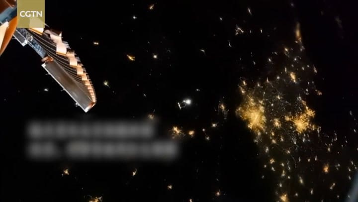 Así se ven los festejos por el año nuevo chino desde el espacio