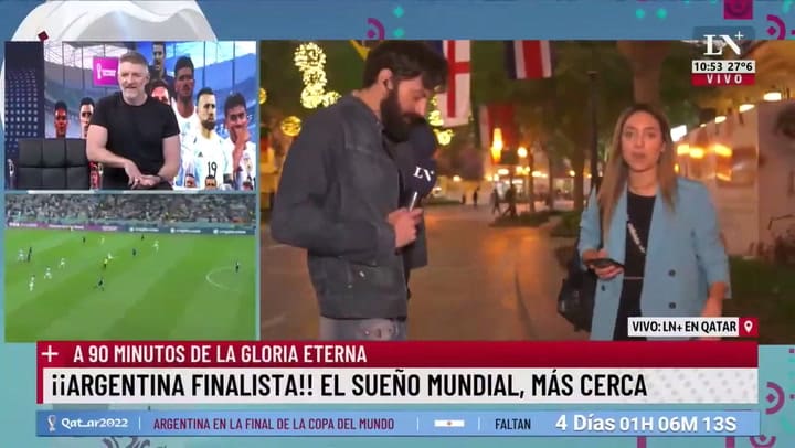 Novaresio con Sofía Martínez