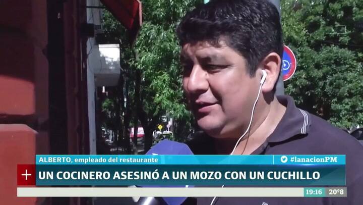 El testimonio de un empleado del restaurant en el que el cocinero asesinó a un mozo