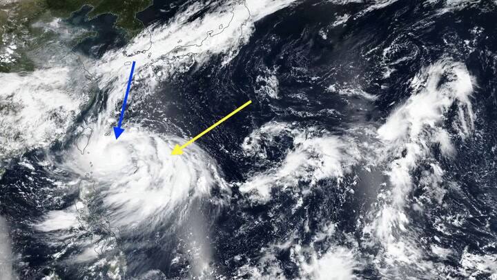 “Fujiwhara effect” en EE.UU.: qué significa cuando dos potenciales huracanes o tormentas se unen en su trayectoria