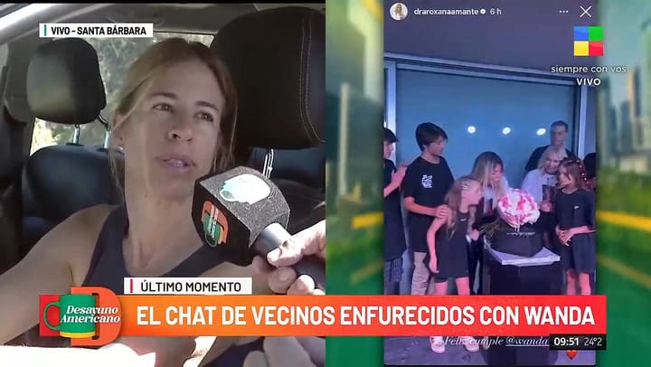 Los vecinos se quejaron por los ruidos del festejo de Wanda Nara