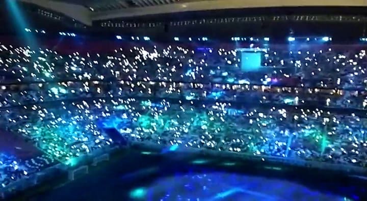 Así está el estadio para la ceremonia inaugural