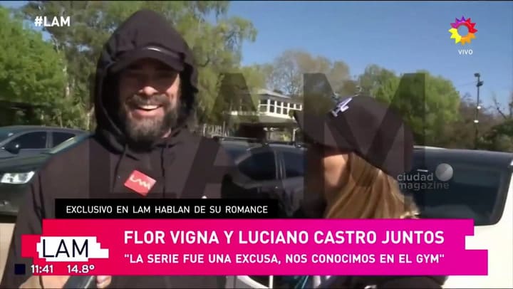 Luciano Castro reveló un dato sobre la intimidad de su pareja con Flor Vigna
