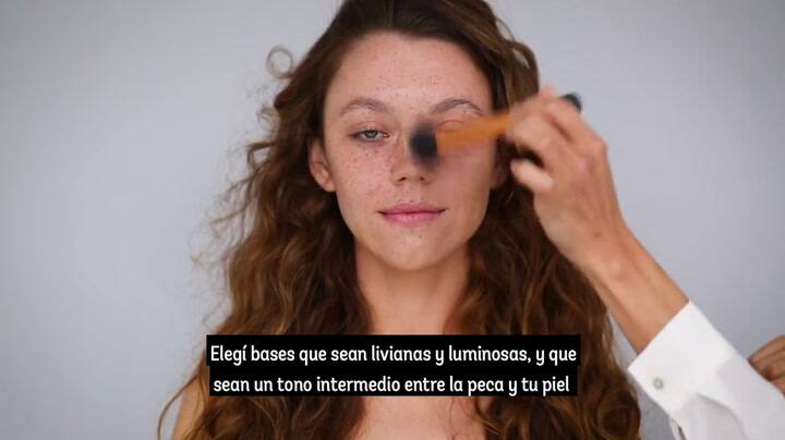 Maquillaje con pecas, paso a paso