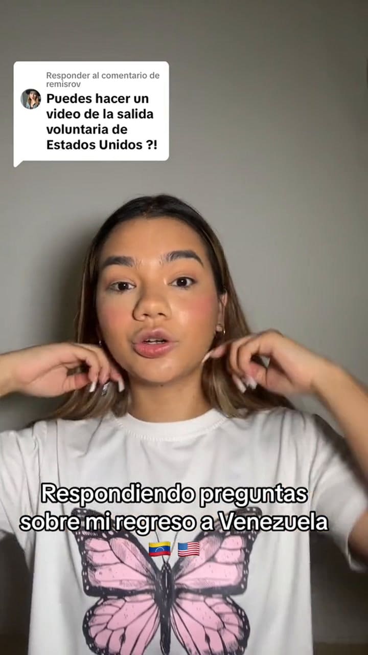 Una joven compartió los detalles de su salida voluntaria de EE.UU.