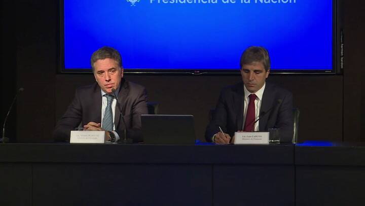 No tenemos ningún problema de financiamiento', aseguró Caputo - Fuente: Télam