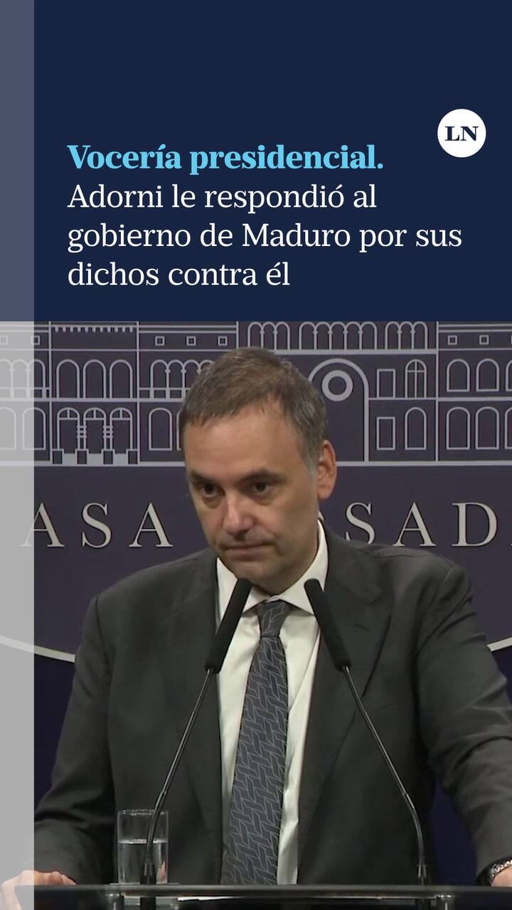 Adorni le contestó al regimen de Maduro