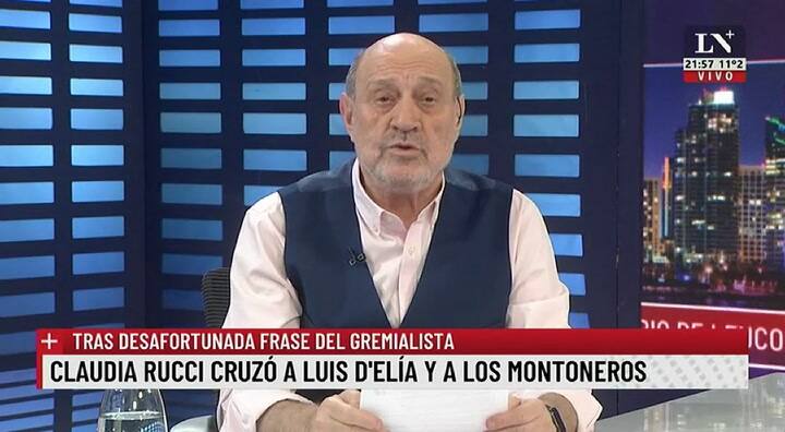 Claudia Rucci cruzó a Luis D' Elía por un tuit desafortunado