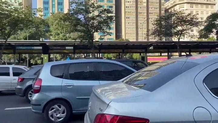 La movilización en el Obelisco - Fuente: Twitter Fernando A. Iglesias