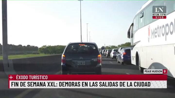 Fin de semana XXL: demoras en las salidas de la ciudad