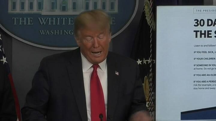 Trump advierte a estadounidenses que las próximas dos semanas serán 'muy, muy difíciles'