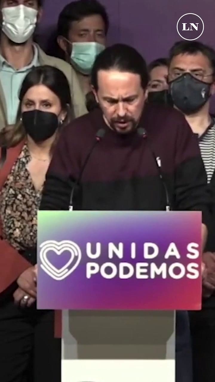 “Dejo todos mis cargos, dejo la política”, anunció Pablo Iglesias