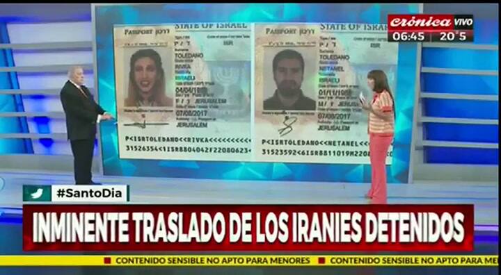 Quiénes son los iraníes detenidos - Fuente: Crónica TV