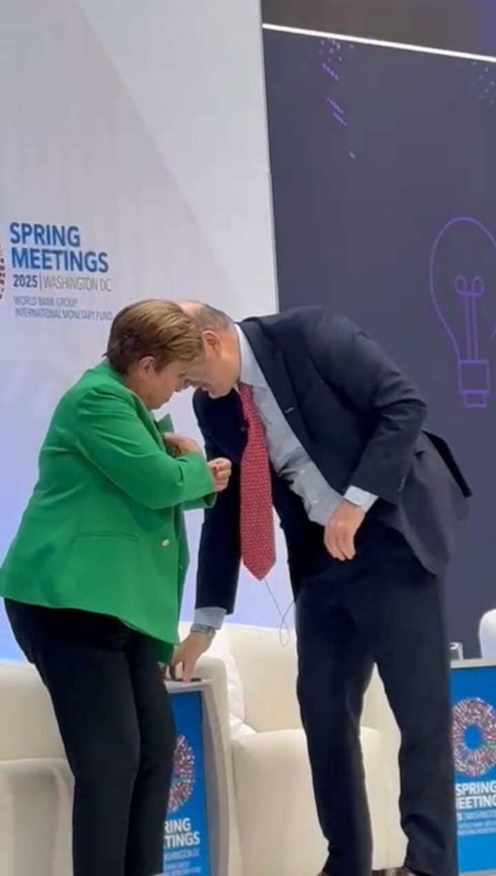 Fede Sturzenegger y Kristalina Georgieva