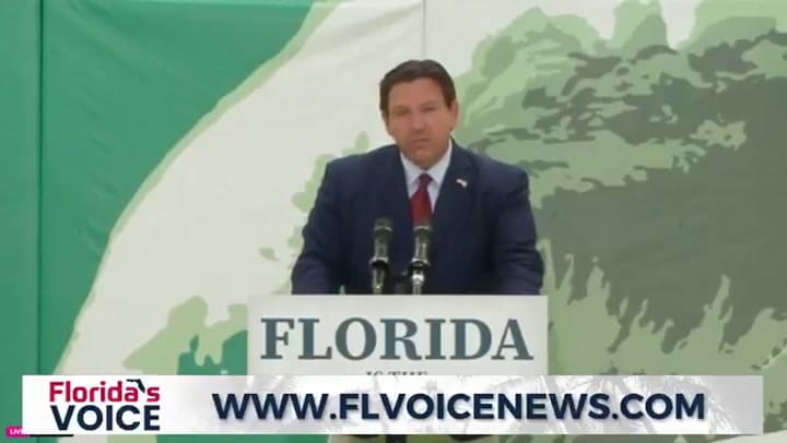 El anuncio de DeSantis en conferencia de prensa