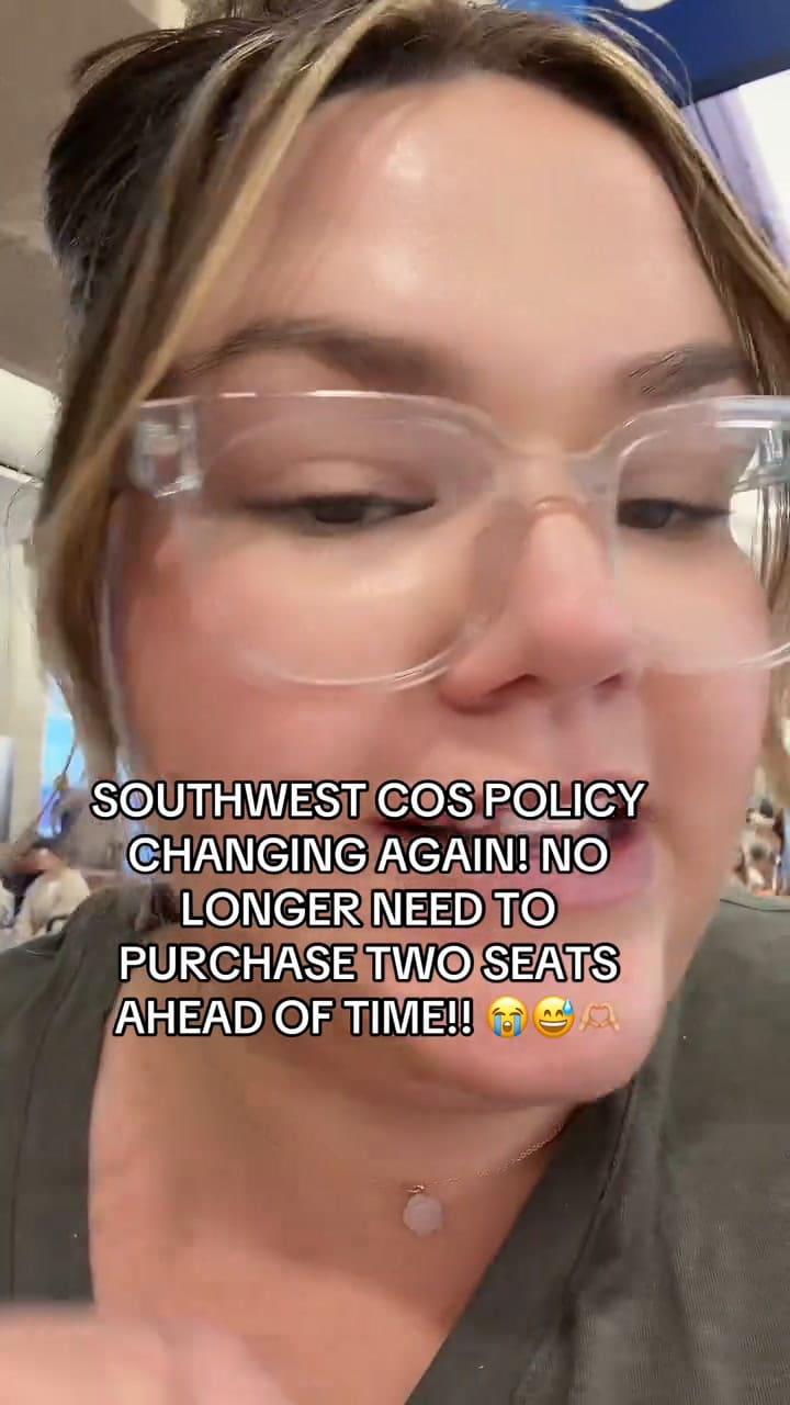 Una usuaria celebró el cambio de política de Southwest Airlines