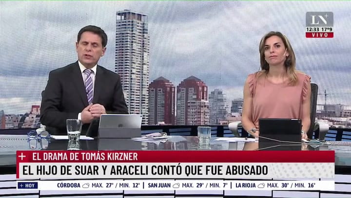 El hijo de Suar y Aracelli contó que fue abusado