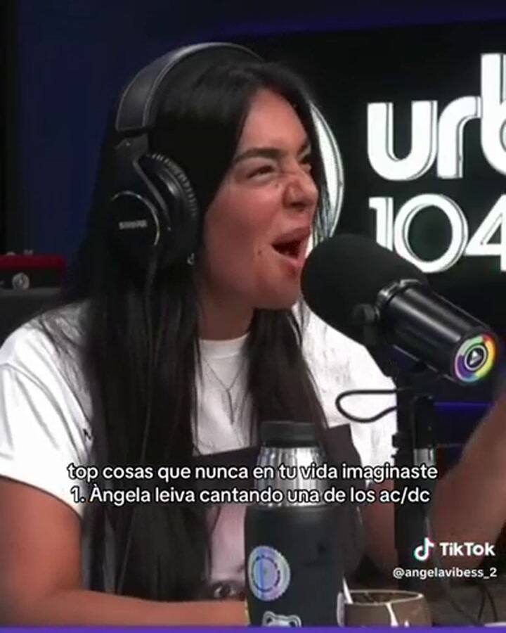 Ángela Leiva sorprendió con un cover de AC/DC