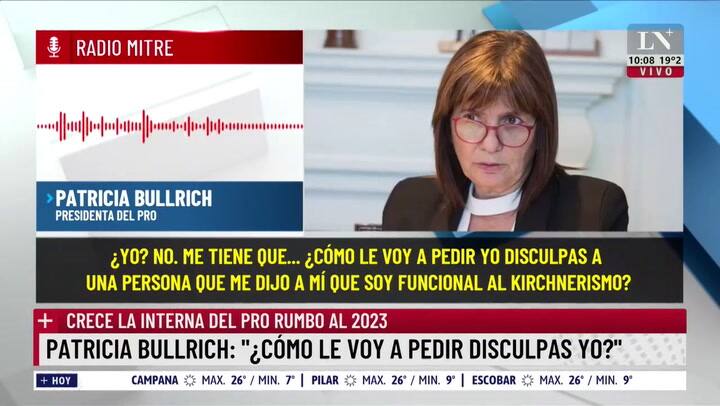 No es temperamental, es violenta', la contundente frase de Luis Novaresio tras los dichos de Patricia Bullrich
