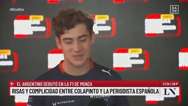 Christine Giampaoli, La Periodista Española Que Entrevisto A Colapinto En Monza