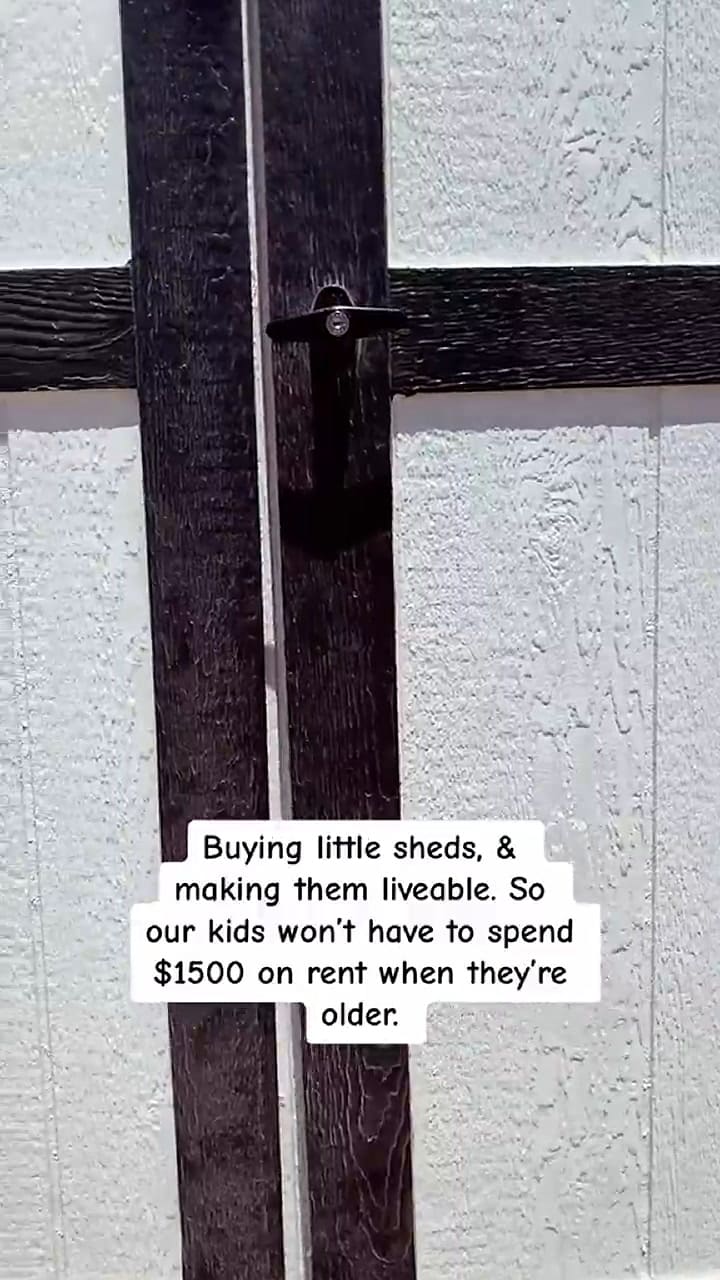 No quiere que sus hijos gasten dinero en alquileres y encontró una solución perfecta