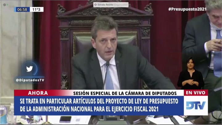 El blooper de un diputado en plena votación