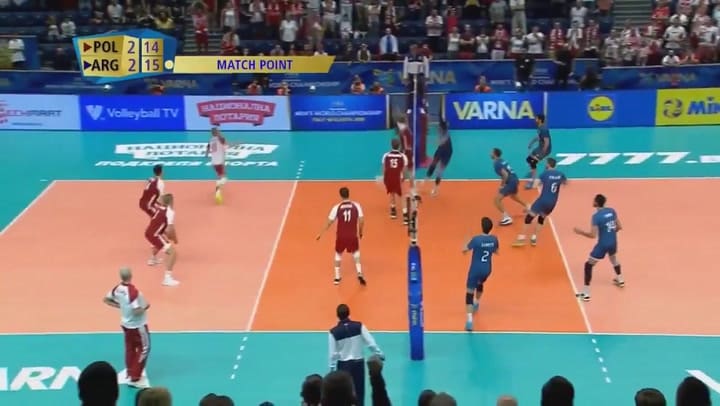 El histórico triunfo de la selección argentina de voleibol ante Polonia - Fuente: DXTV