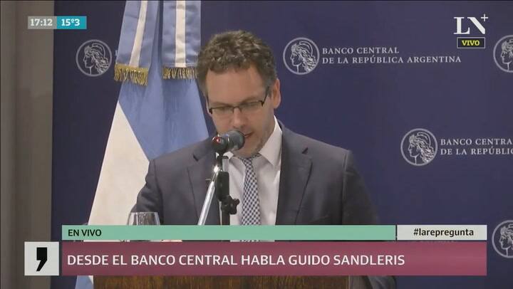 Guido Sandleris explica las restricciones cambiarias en conferencia de prensa