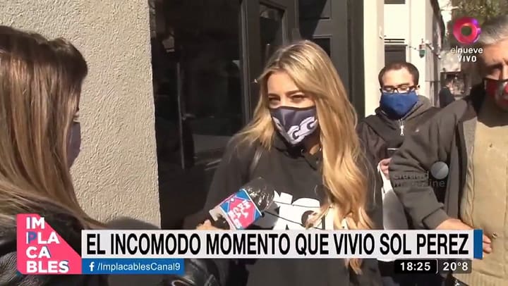 Un hombre abordó el auto de Sol Pérez en una confusa situación: “Me asusté bastante”