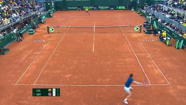 Mejores momentos del partido Cam Norrie vs Nicolás Mejía para la clasificación a la Copa Davis 2023