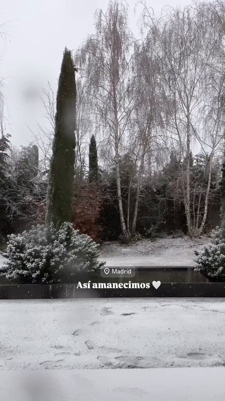 "Así amanecimos", la postal de Eva Bargiela sobre la nieve que cayó en Madrid